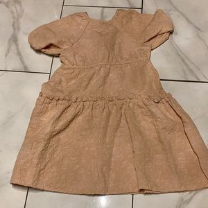 Zara girls dress peach